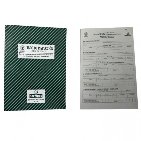 LIBRO INSPECCION NORPAC - 730