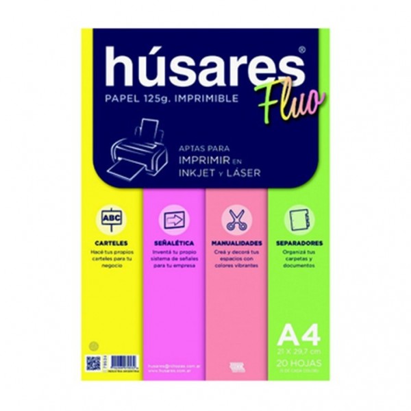 PACK DE HOJAS A4 FLUOR X...