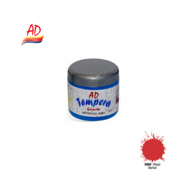TEMPERA 200ML AD - 080 ROJO...