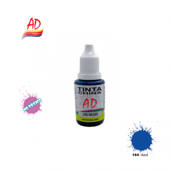 TINTA CHINA 24ML AD - 164 AZUL