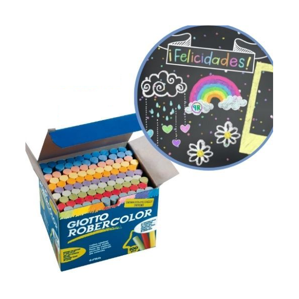 TIZAS DE COLOR GIOTTO X 100