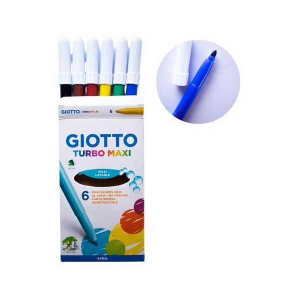 FIBRAS TURBO COLOR GIOTTO X 6
