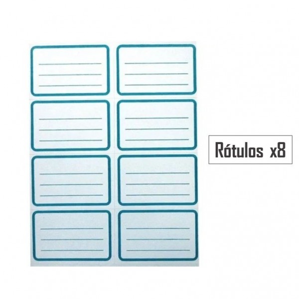 ROTULOS CAJA X 30 - 3433 VERDE