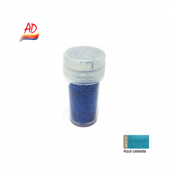 GLITTER 20GR AD - 713 AZUL...