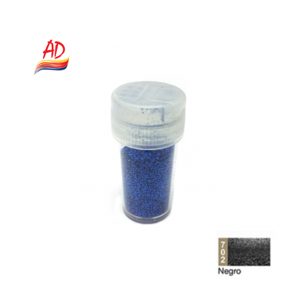 GLITTER 20GR AD - 702 NEGRO
