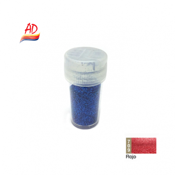 GLITTER 20GR AD - 709 ROJO