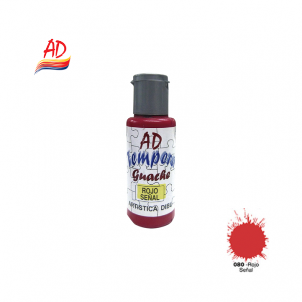 TEMPERA 50ML AD - 080 ROJO...