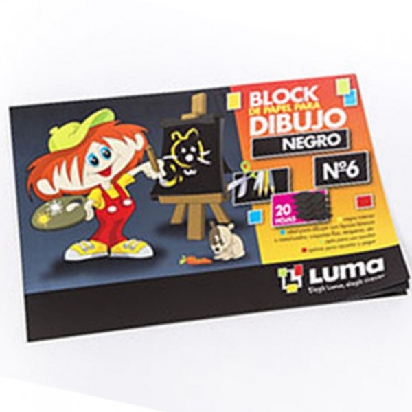 BLOCK DE DIBUJO NEGRO Nº6...