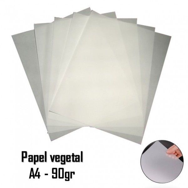 PAPEL VEGETAL A4 - 90GR...