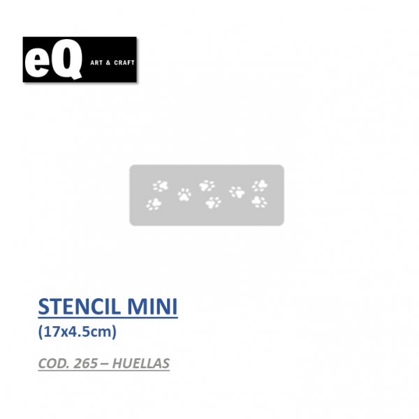 STENCIL MINI  EQ - 265 HUELLAS