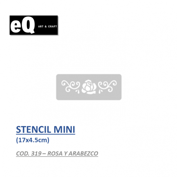 STENCIL MINI  EQ - 319 ROSA...