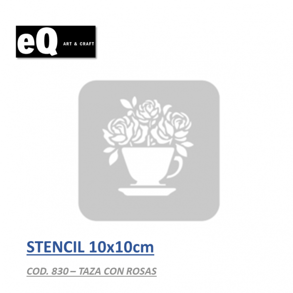 STENCIL 10X10CM EQ - 830...