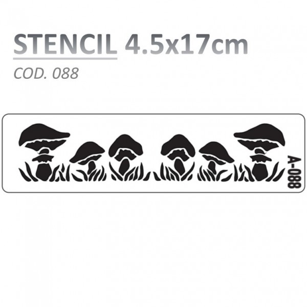 STENCIL "A" 4.5X17CM...