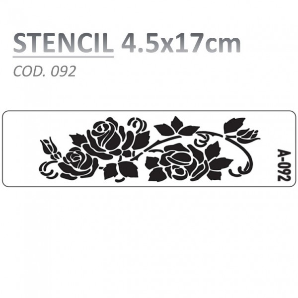 STENCIL "A" 4.5X17CM...