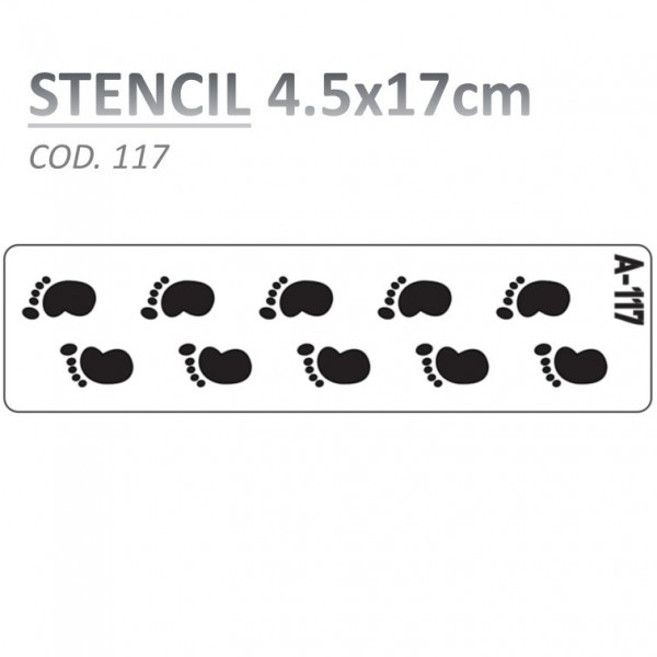 STENCIL "A" 4.5X17CM...