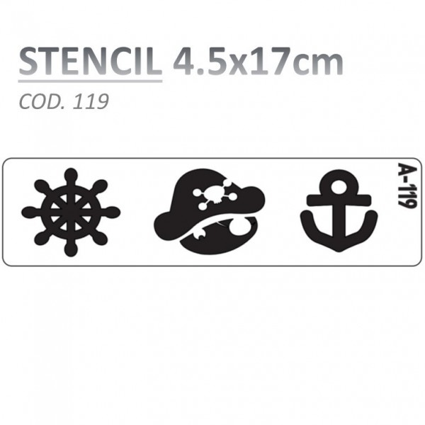 STENCIL "A" 4.5X17CM...