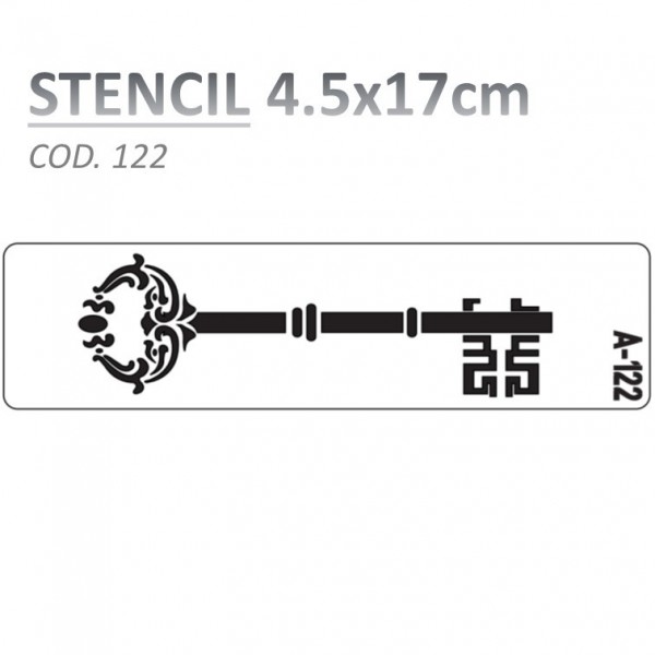 STENCIL "A" 4.5X17CM...