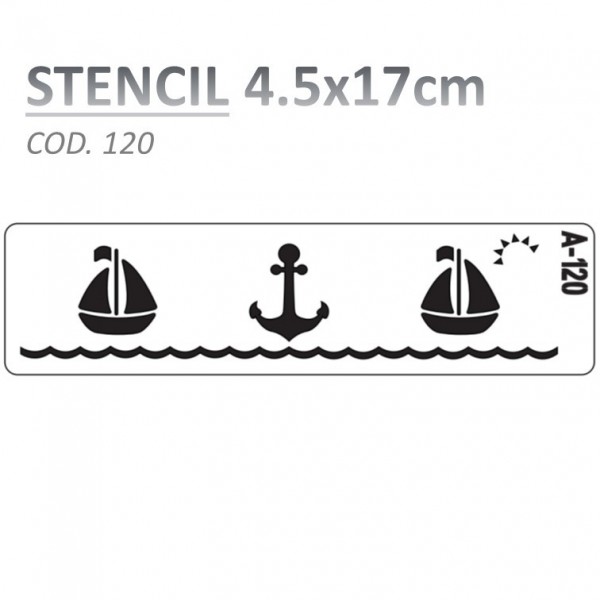 STENCIL "A" 4.5X17CM...