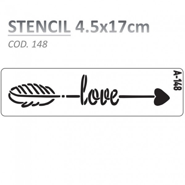 STENCIL "A" 4.5X17CM...