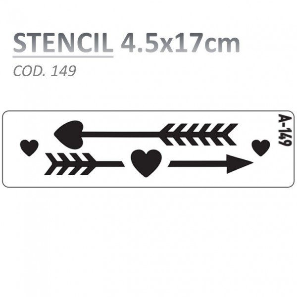 STENCIL "A" 4.5X17CM...