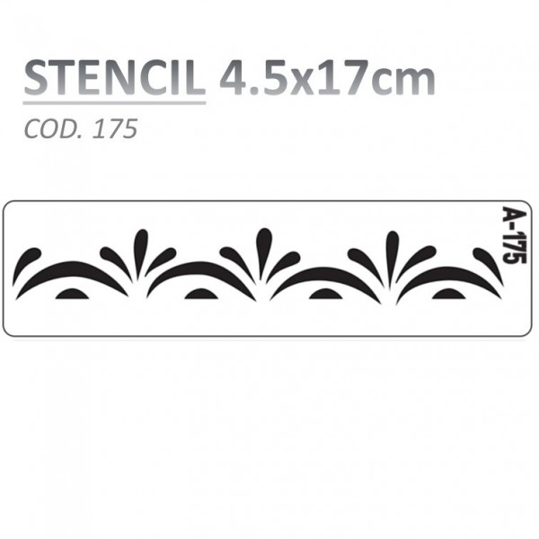 STENCIL "A" 4.5X17CM...