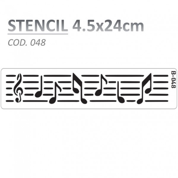 STENCIL "B" 4.5X24CM...