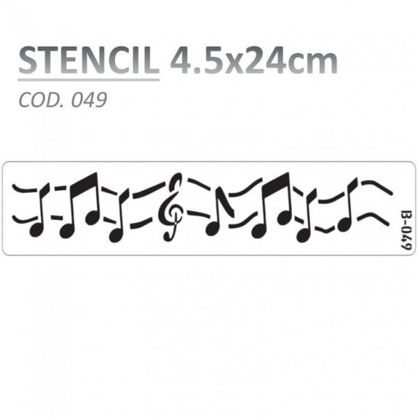 STENCIL "B" 4.5X24CM...