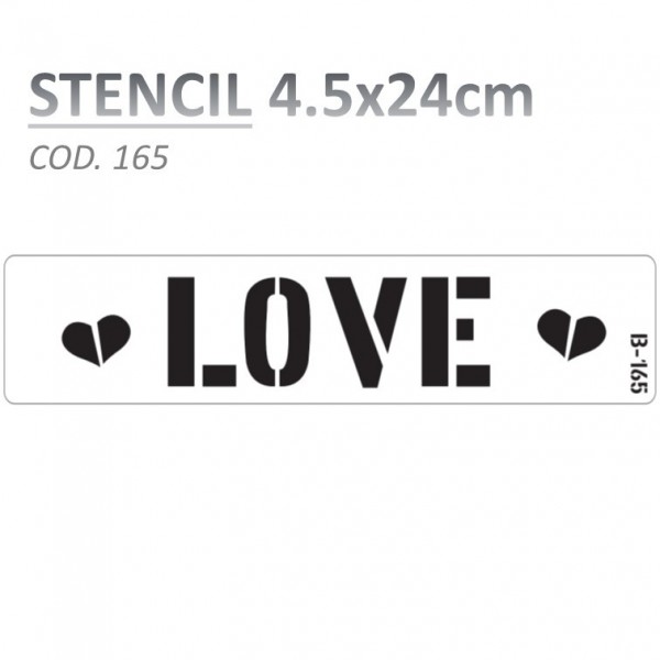 STENCIL "B" 4.5X24CM...