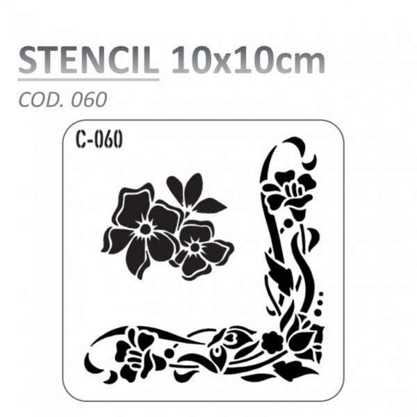 STENCIL "C" 10X10CM...