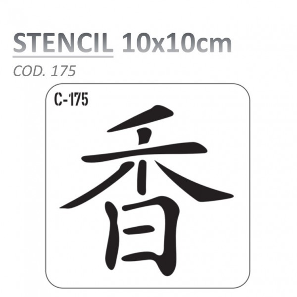 STENCIL "C" 10X10CM...