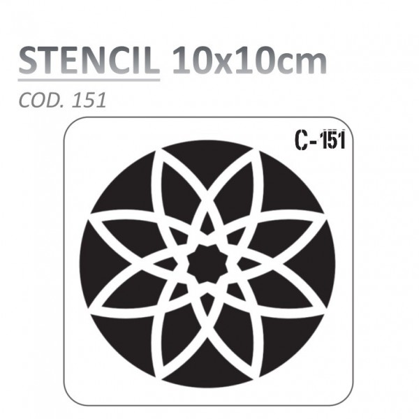 STENCIL "C" 10X10CM...