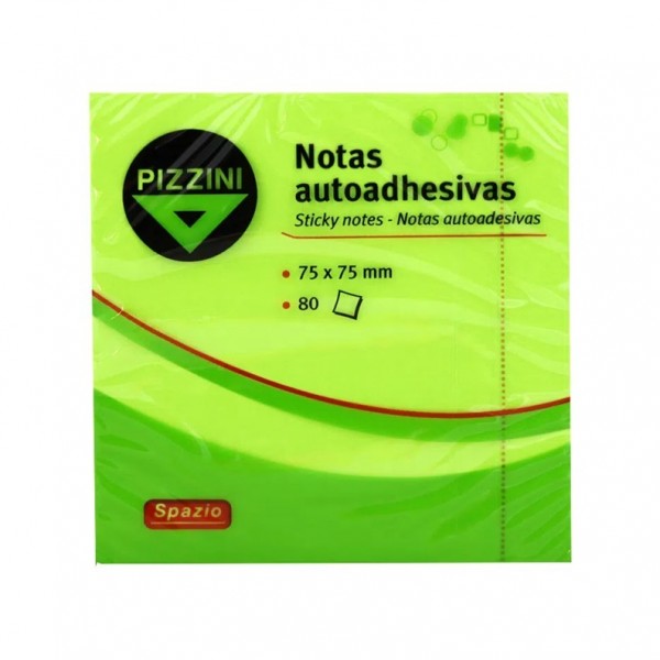 NOTAS ADHESIVAS VERDE FLUO...