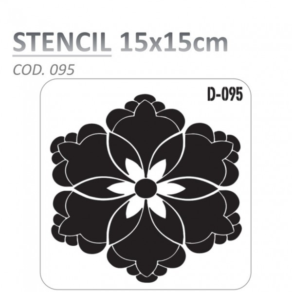 STENCIL "D" 15X15CM...