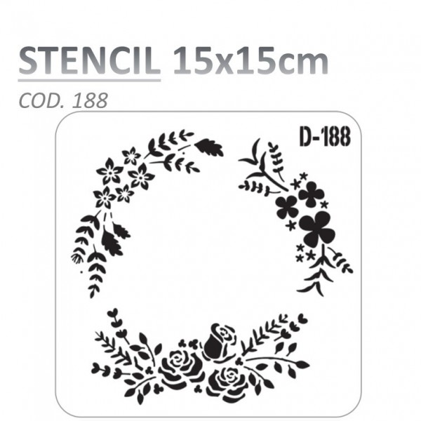 STENCIL "D" 15X15CM...