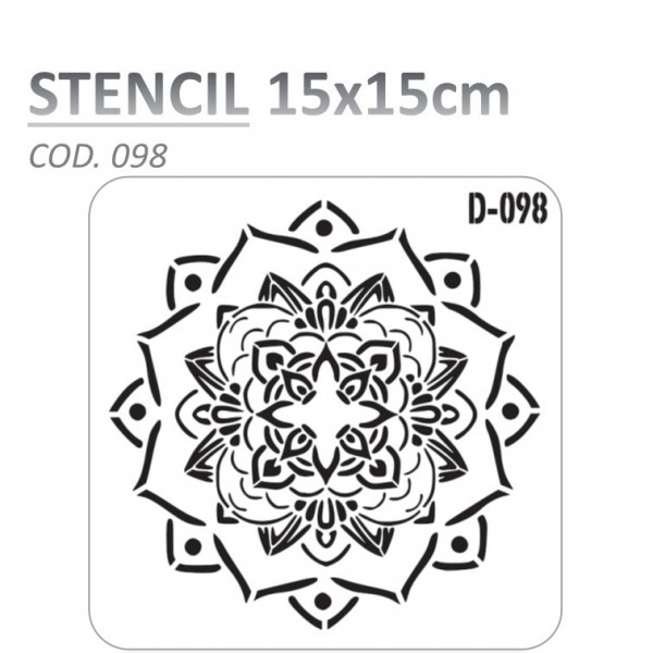 STENCIL "D" 15X15CM...