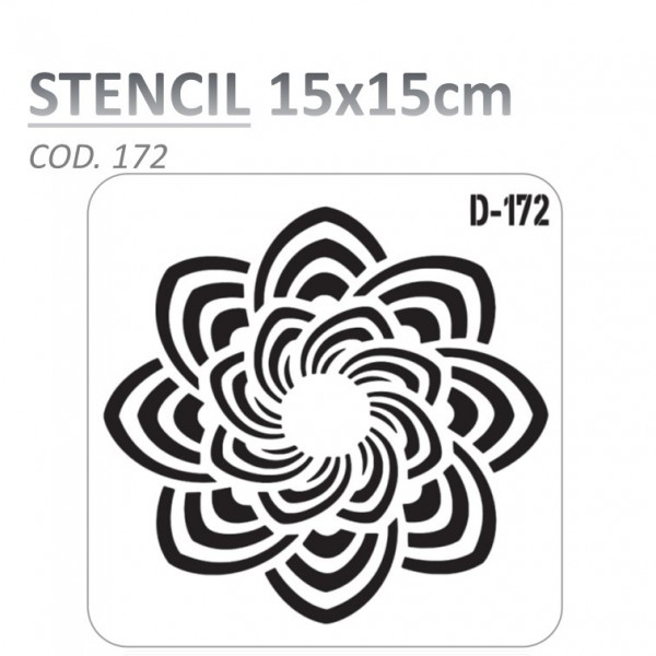 STENCIL "D" 15X15CM...