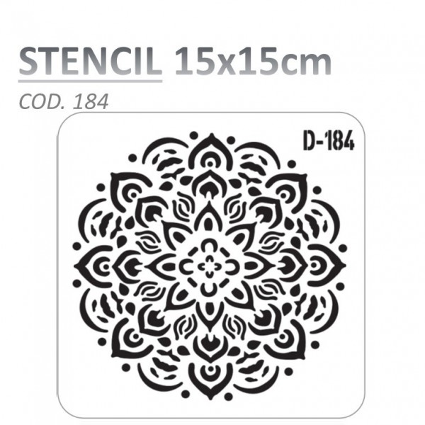 STENCIL "D" 15X15CM...