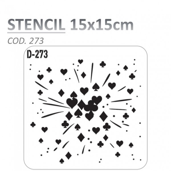 STENCIL "D" 15X15CM...