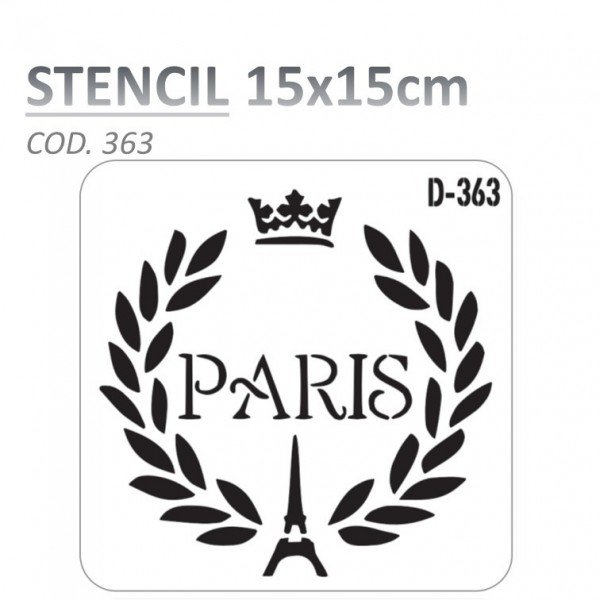 STENCIL "D" 15X15CM...