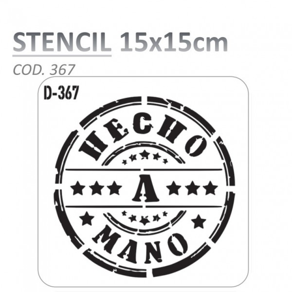 STENCIL "D" 15X15CM...