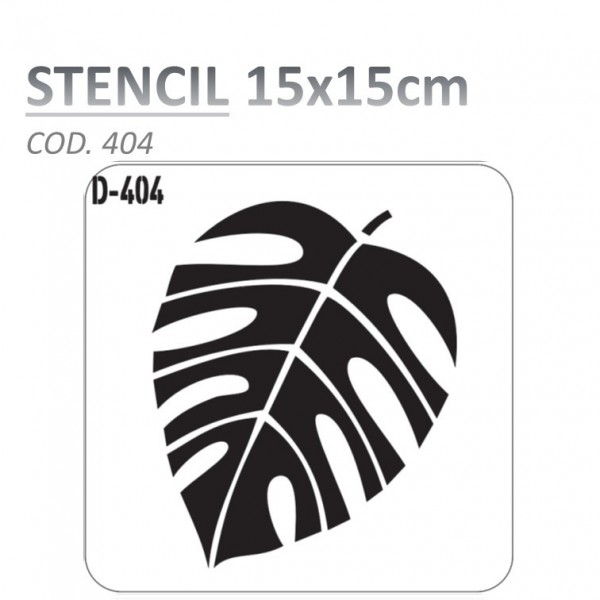 STENCIL "D" 15X15CM...