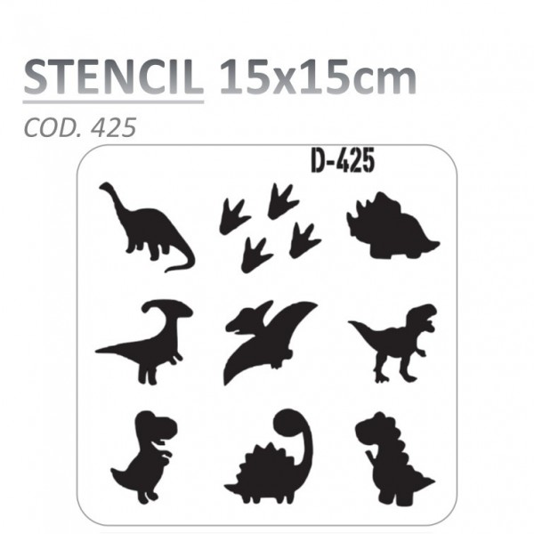 STENCIL "D" 15X15CM...