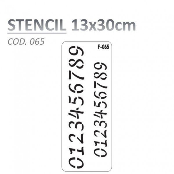 STENCIL "F" 13X30CM...