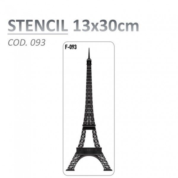 STENCIL "F" 13X30CM...