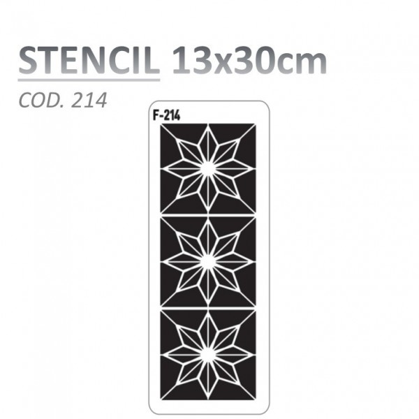 STENCIL "F" 13X30CM...