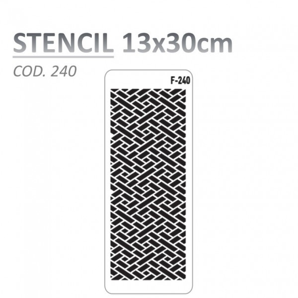 STENCIL "F" 13X30CM...