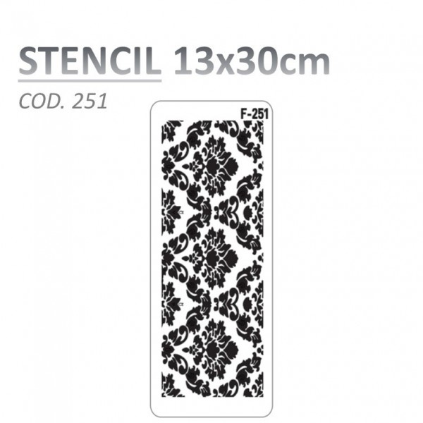 STENCIL "F" 13X30CM...