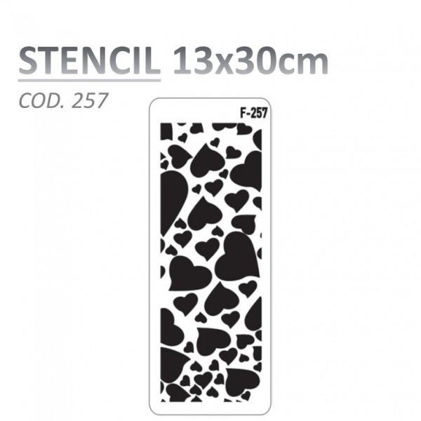 STENCIL "F" 13X30CM...