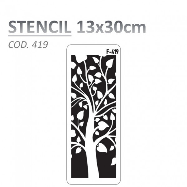 STENCIL "F" 13X30CM...