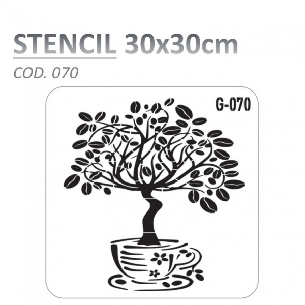 STENCIL "G" 30X30CM...